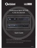 XVision HD 960H Quick Manual preview