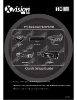 Preview for 1 page of XVision XRN0808E Quick Setup Manual