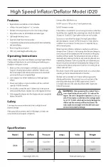 Preview for 2 page of Xylem rule iD20 Instruction Manual