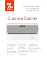 Xyron Creative Station Operating Instructions Manual preview