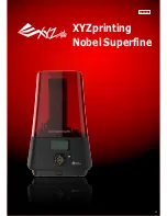 XYZ Printing Nobel Superfine User Manual preview