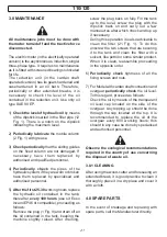 Preview for 21 page of YABE 110T Operating Instructions Manual