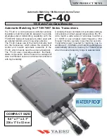 Preview for 1 page of Yaesu FC-40 Quick Start Manual