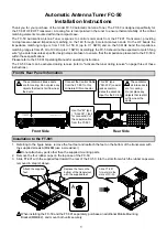 Yaesu FC-50 Installation Instructions preview