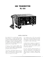 Предварительный просмотр 4 страницы Yaesu FL-101 Instruction Manual