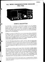 Preview for 5 page of Yaesu FRG-7700 Service Manual