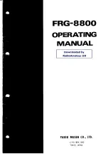 Yaesu FRG-8800 Operating Manual предпросмотр