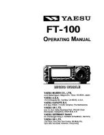 Preview for 1 page of Yaesu FT-100 Micro Mobile Operating Manua