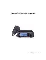 Yaesu FT-100 Micro Mobile Undocumented предпросмотр