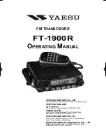 Yaesu FT-1900R Operating Manual preview