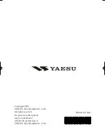 Preview for 90 page of Yaesu FT-1900R Operating Manual