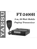 Yaesu FT-2400H Manual preview