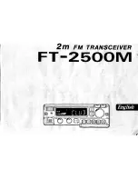 Yaesu FT-2500M Instruction Manual preview