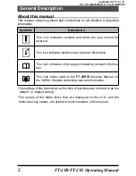 Предварительный просмотр 4 страницы Yaesu FT-25R Operating Manual