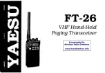 Yaesu FT-26 User Manual preview