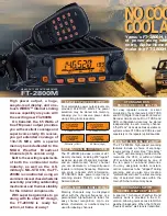 Preview for 2 page of Yaesu FT-2800M Brochure & Specs