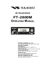 Yaesu FT-2800M Operatiing Manual preview