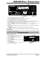 Предварительный просмотр 21 страницы Yaesu FT-410 Operation Manual