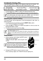 Предварительный просмотр 16 страницы Yaesu FT-4VR Operating Manual