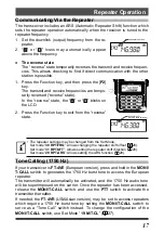 Предварительный просмотр 19 страницы Yaesu FT-4VR Operating Manual