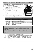 Предварительный просмотр 31 страницы Yaesu FT-4VR Operating Manual