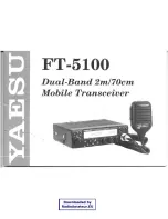 Preview for 1 page of Yaesu FT-5100 Instruction Manual