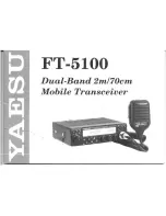 Preview for 1 page of Yaesu FT-5100 Manual