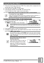 Preview for 13 page of Yaesu FT-65R Advance Manual