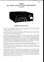 Предварительный просмотр 6 страницы Yaesu FT-707 Maintenance Service Manual