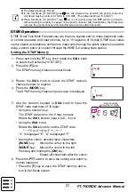 Preview for 21 page of Yaesu FT-70DR Advance Manual