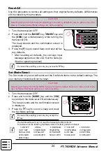 Preview for 24 page of Yaesu FT-70DR Advance Manual