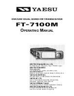 Yaesu FT-7100M Operating Manual preview