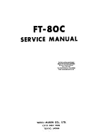 Preview for 1 page of Yaesu FT-80C - SERVICE Service Manual