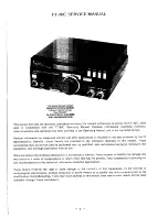 Preview for 3 page of Yaesu FT-80C - SERVICE Service Manual