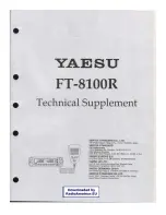 Yaesu FT-8100R Technical Supplement preview