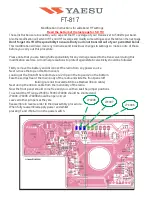 Yaesu FT-817 - Modification Instructions preview