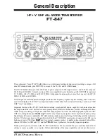 Предварительный просмотр 3 страницы Yaesu FT-847 Operating Manual