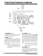 Предварительный просмотр 22 страницы Yaesu FT-847 Operating Manual