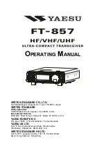Yaesu FT-857 series Operation Manual preview