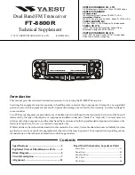 Yaesu FT-8800R Technical Supplement preview