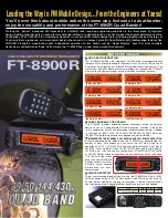 Preview for 3 page of Yaesu FT-8900R Brochure & Specs