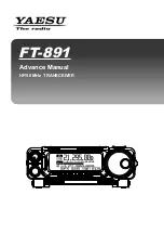 Предварительный просмотр 1 страницы Yaesu FT-891 Advance Manual