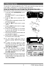 Предварительный просмотр 3 страницы Yaesu FT-891 Advance Manual