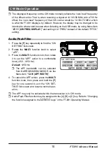 Предварительный просмотр 10 страницы Yaesu FT-891 Advance Manual