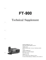 Preview for 1 page of Yaesu FT-900 Technical Manual