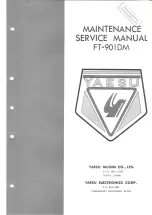 Preview for 1 page of Yaesu FT-901DM Maintenance Service Manual