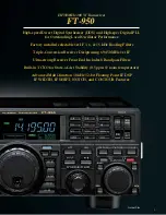 Предварительный просмотр 3 страницы Yaesu FT-950 Brochure & Specs