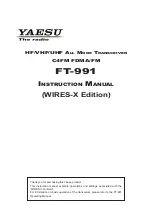 Предварительный просмотр 1 страницы Yaesu FT-991 Instruction Manual