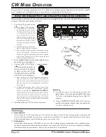 Предварительный просмотр 86 страницы Yaesu FT DX 9000 CONTEST -  2 Operation Manual