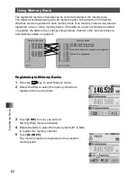 Предварительный просмотр 62 страницы Yaesu FT2DR Operating Manual